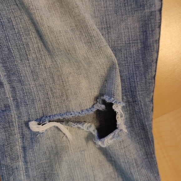 Abercrombie & Fitch distressed button fly jeans size 4/27 - Picture 5 of 14